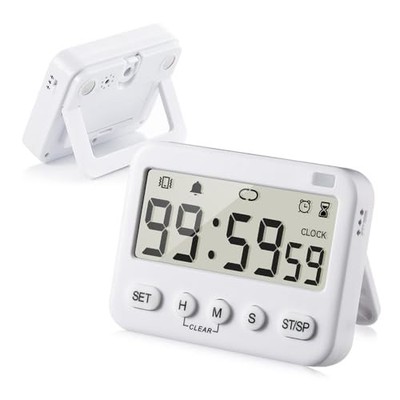  99 Hours Full Featured Timer, Reminder Mode (Vibrate, Sound, Flash), Timing 