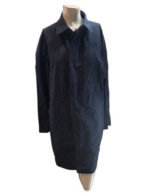 Bonobos Men's Jacket Medium Navy Blue Cotton Nylon Standard Fit Trench