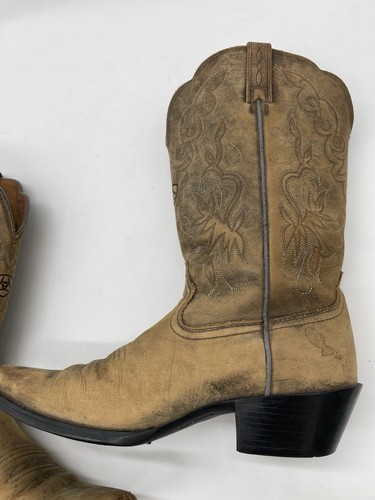 Ariat Heritage Western Cowgirl Brown Bomber Leather Boots Style 15729 Women’s 8B - Picture 8 of 14