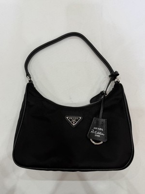 Prada Re-Edition 2005 Mini Tasche Schwarz Re-Nylon Saffiano Neu Echt