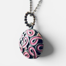 Pandora Breast Cancer Awareness Pink Ribbon Enamel Pendant/Charm S925