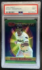1994 Topps Finest Rickey Henderson #223 Athletics PSA 9