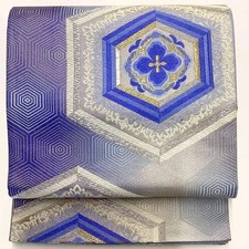 6704 Japanese Vintage Fukuro Obi Belt Kimono Fabric Silk Traditional