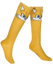 Sonic the Hedgehog Tails 3D Character Socks Women's Knee High Shoe Size 5-10