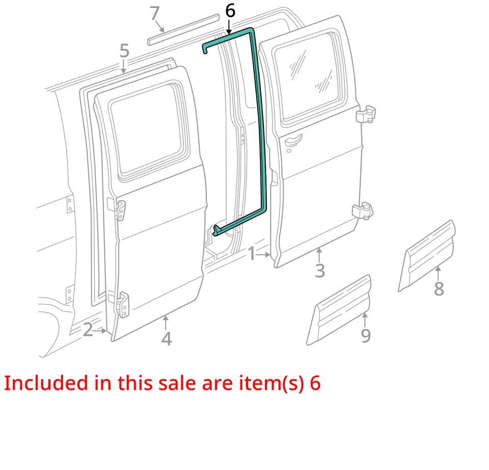Dodge Ram 1500 2000-2003 furgoneta Ram 2500 furgoneta puerta de carga resistente al clima 55359203ab nuevo Foto 3 de 4