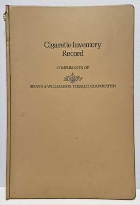 cigarette inventory Vintage Brown & Williamson Tobacco Cigarette Inventory Record Empty Log  Book