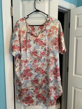 Vintage Barbizon Slip Nightgown Floral Size Medium