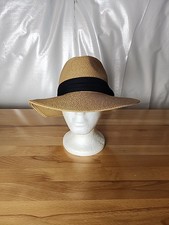 FURTALK Panama Fedora Straw Hat Women's Medium Wide Brim UPF Resort Summer Sun
