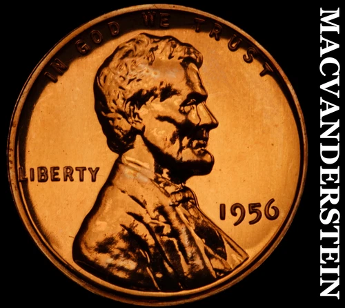 1956 Lincoln Wheat Cent- Choice Gem Proof Luster No Reserve #J547