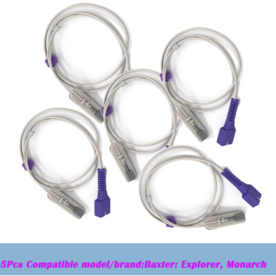 5Pcs Suitable to Nellcor Adult Ear Clip SpO2 Sensor Probe Pulse sensor  Oximeter