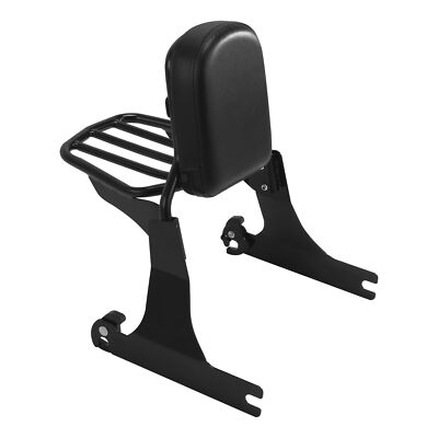 Black Backrest Sissy Bar Luggage Rack Fit For Harley Breakout 2013-2017 2016 15