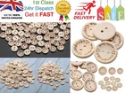 HANDMADE WITH LOVE 2 Hole Craft Wood Buttons Scrapbooking DIY Crafting Sewing UK
