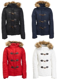 Aeropostale Womens Toggle Hooded Parka