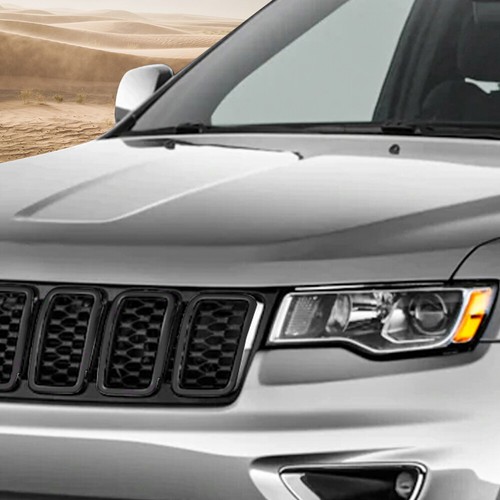 7Pc Front Grille Grill Insert Ring Bezel Cover For Jeep Grand Cherokee 2014-2016 - Picture 7 of 21