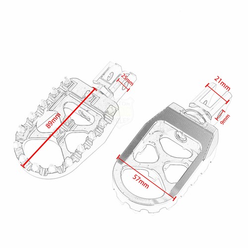 Driver Foot Pegs Floorboards For Harley Softail Street Bob 2018-24 Front Pedal - Picture 98 of 99