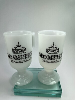 Mr.Smith's The Friendliest Saloon In Town Glass 8 Oz Irish Souvenir 2 Cups C58