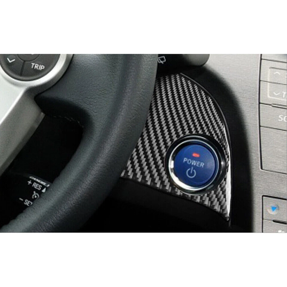 Juego completo de tapicería interior de coche para Toyota Prius 2012-15 vinilo fibra de carbono Foto 4 de 4