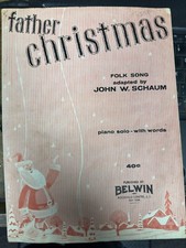 K 1957 John Schaum Sheet Music FATHER CHRISTMAS