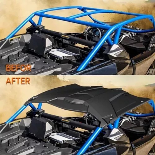 X3 Roof Hard Top Sun Visor For 2017-2024 Can Am Maverick X3 Replace # 715002902 - Picture 5 of 12