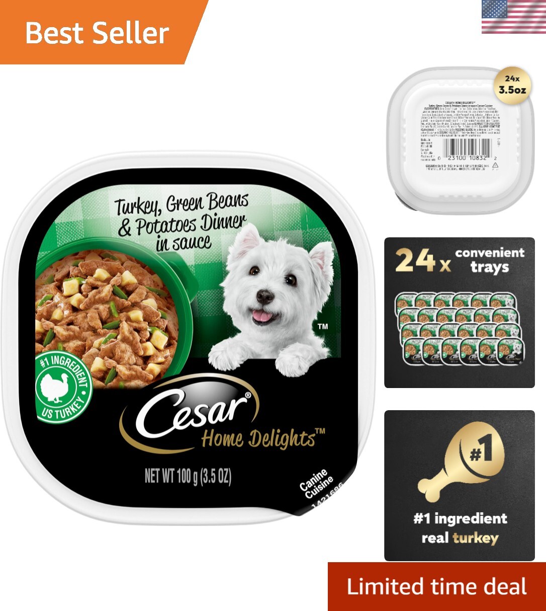 - Turkey, Green Beans & Potatoes - 24 Trays