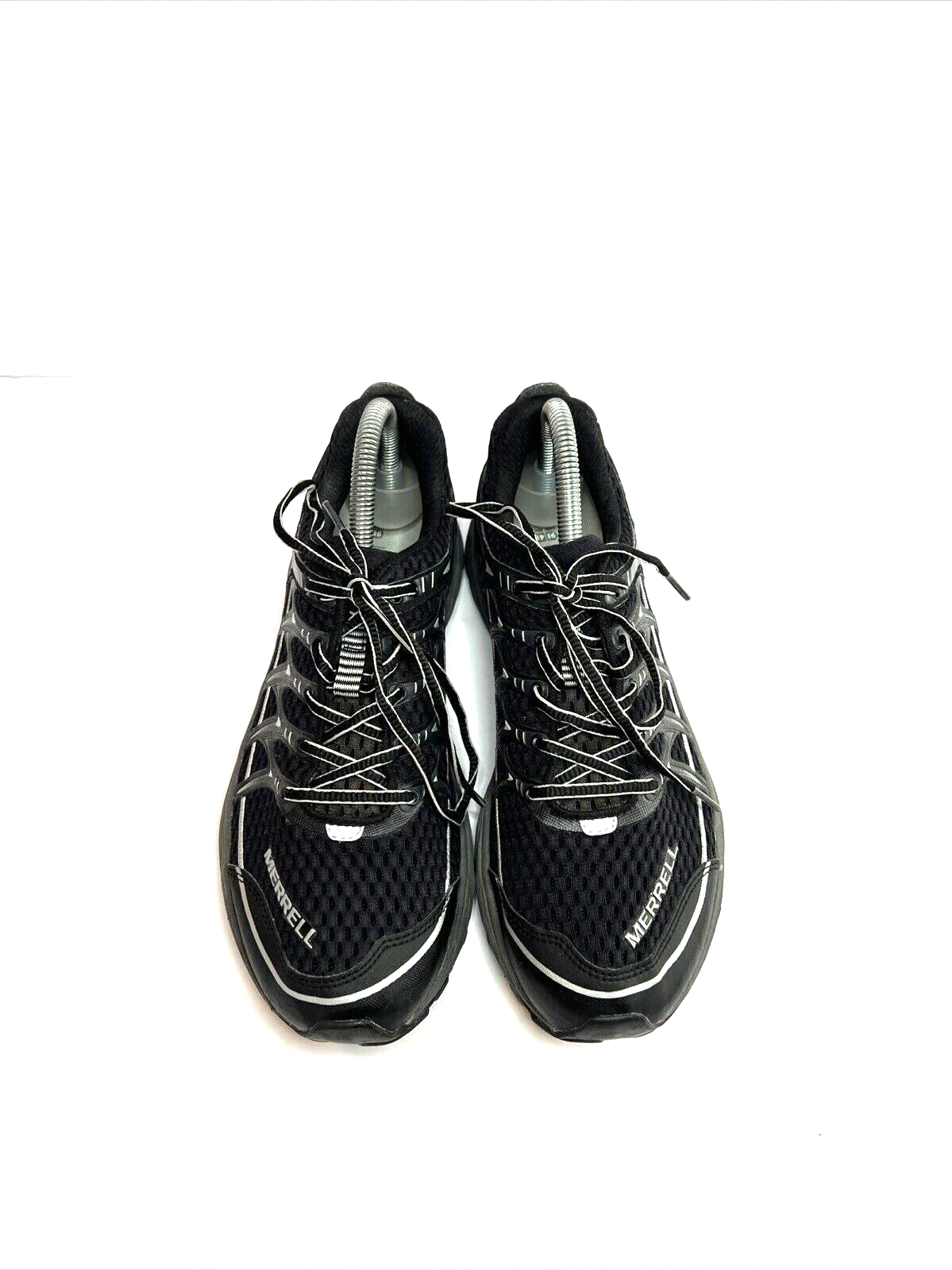 Scarpe da trail running Merrell nere e argento da uomo taglia 7