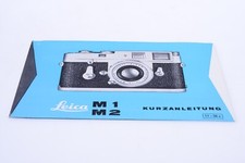   LEICA M1 M2 CAMERA ORIGINAL BRIEF INSTRUCTIONS MANUAL GERMAN 131-2