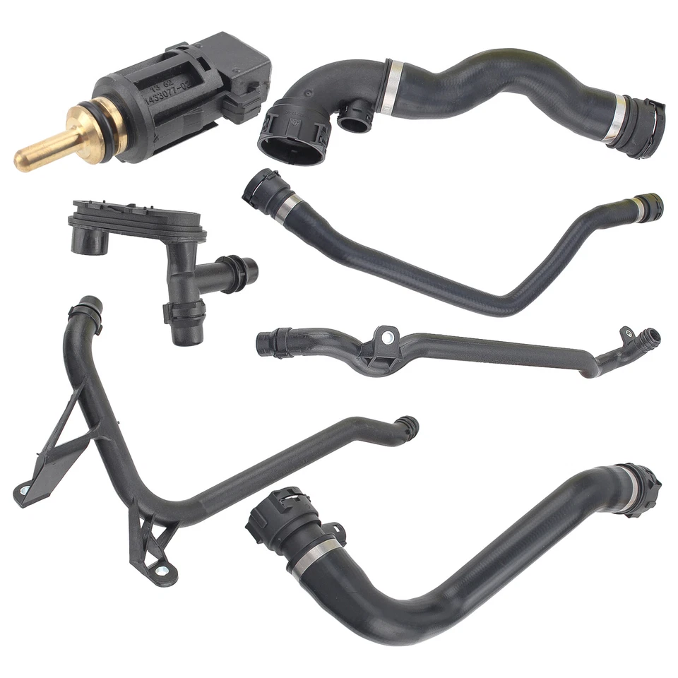 7x Kit de manguera de radiador de refrigerante de tanque de expansión para BMW 328Ci 328i 330Ci 330i 330xi Foto 3 de 4