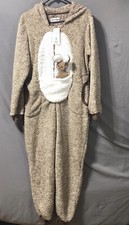 NWT Women  s Kagaroo One Piece Hoodie Zip Pajamas / Costume Sz Medium LongSleeve