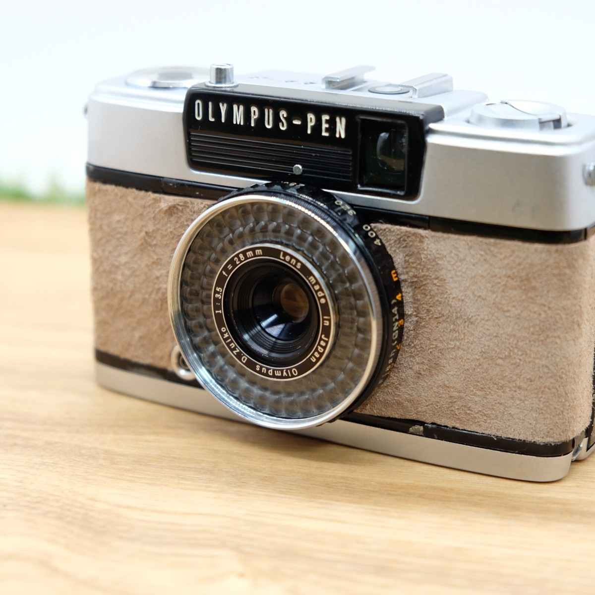 Olympus PEN EE-3 35mm Brown Suede leather Half Frame Film JP