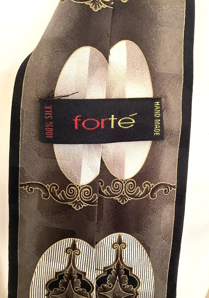 Corbata para hombre de Forte Silk Classic Core Foto 3 de 4