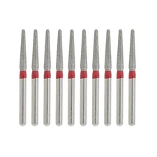 Dental Diamond Burs FG 856L/018F Round End Taper Fine Grit High Speed Burr