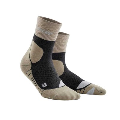 CEP Women's Hiking Sand/Gray Merino Mid-Cut Socks (WP2CH4)