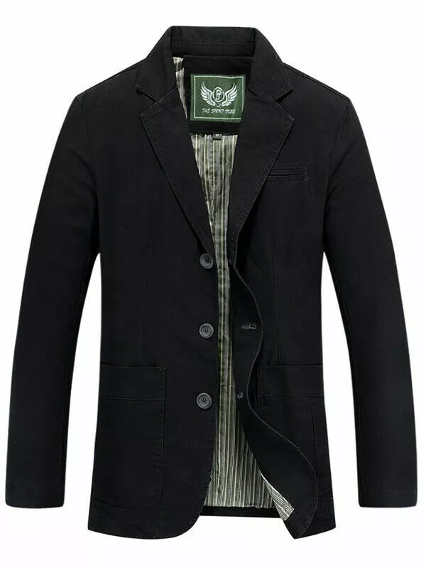 Men's cotton blazers cheap