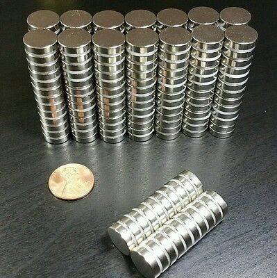 1" x 1/8" Craft Neo Super Strong Rare Earth 5 Neodymium N52 Disc magnets