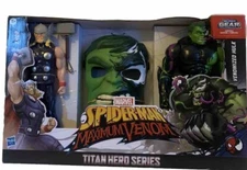 Marvel Spider-Man Maximum Venom Titan Hero Series Thor And Venomized Hulk  