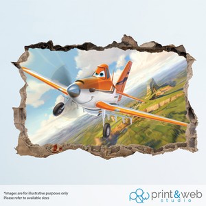 Disney Planes Wall Smash Decal Sticker Bedroom Vinyl Mural Art Ebay Image Is Loading Disney Planes Wall Smash Decal Sticker Bedroom