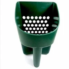 GREEN PLASTIC SAND SCOOP FOR METAL DETECTING TREASURE DETECTOR SIFTING SAND