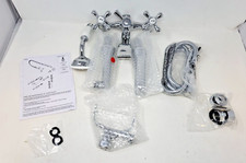 Kingston Brass KS268C Vintage Deck Mount Clawfoot Tub Faucet Polished Chrome