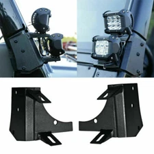 For Jeep Wrangler TJ 1997-2006 Dual A Pillar Windshield Light Mounting Bracket