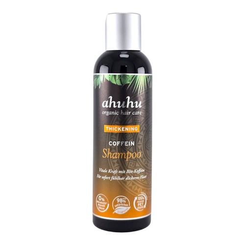 Champú de cafeína espesante para el cuidado del cabello orgánico Ahuhu 200 ml - Imagen 3 de 5
