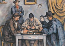 Postkarte: Paul Cezanne - Die Kartenspieler