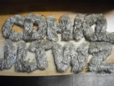  New Fur Letter  Ornament  A B C D E F G H I J K L M N O P Q R S T U V W X Y Z 