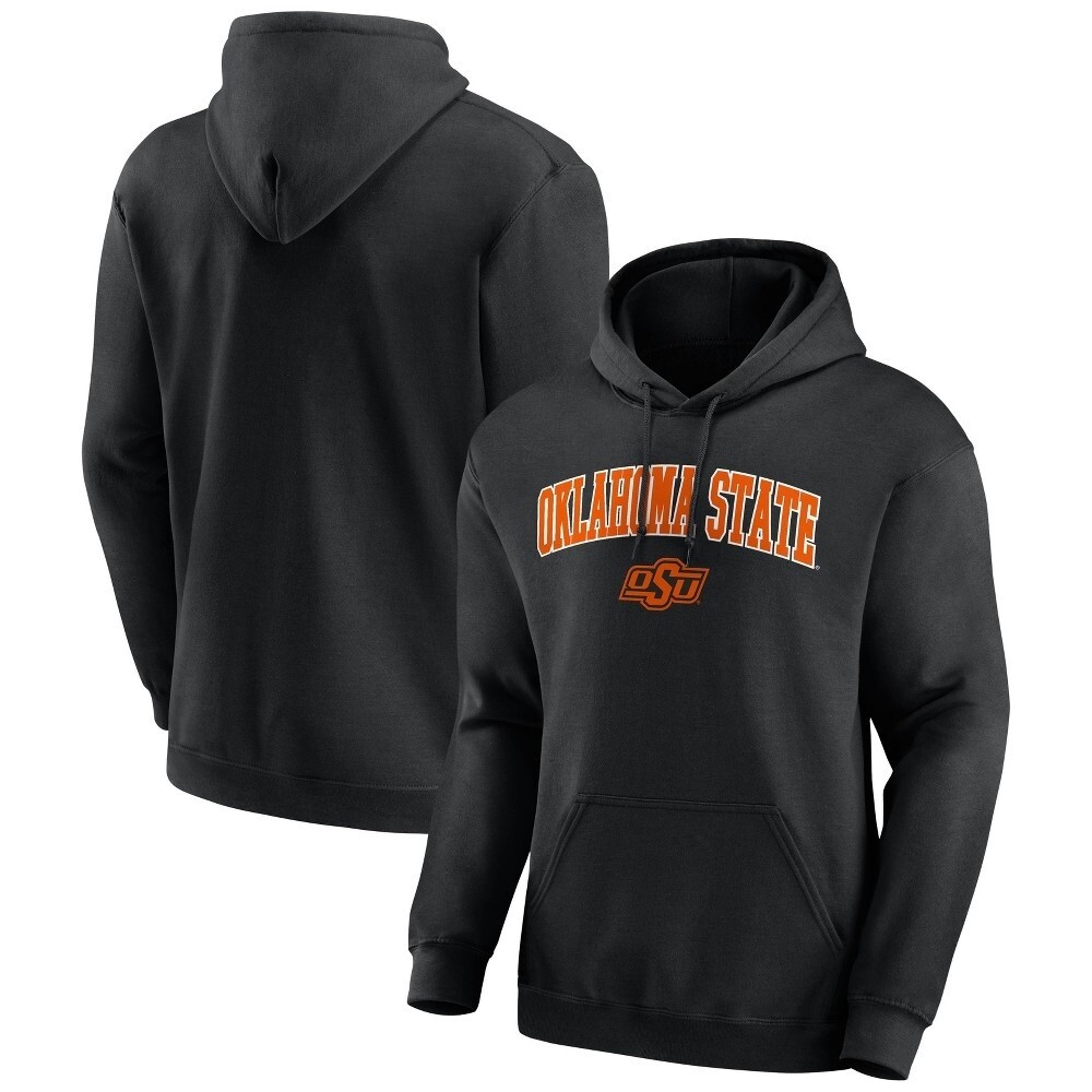 Oklahoma State Cowboys NCAA Men's Hooded Black Logo Sweatshirt NWT