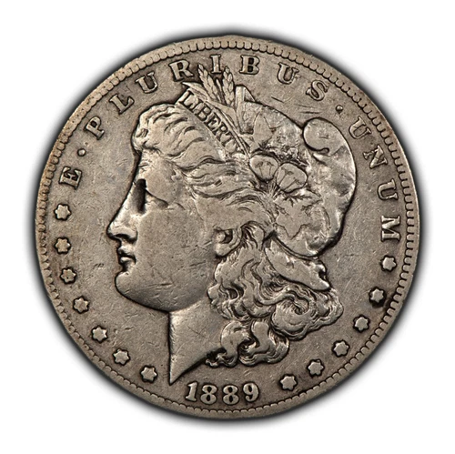 1889-CC $1 Morgan Silver Dollar - Key Date Carson City - NGC Fine Dets - B4330