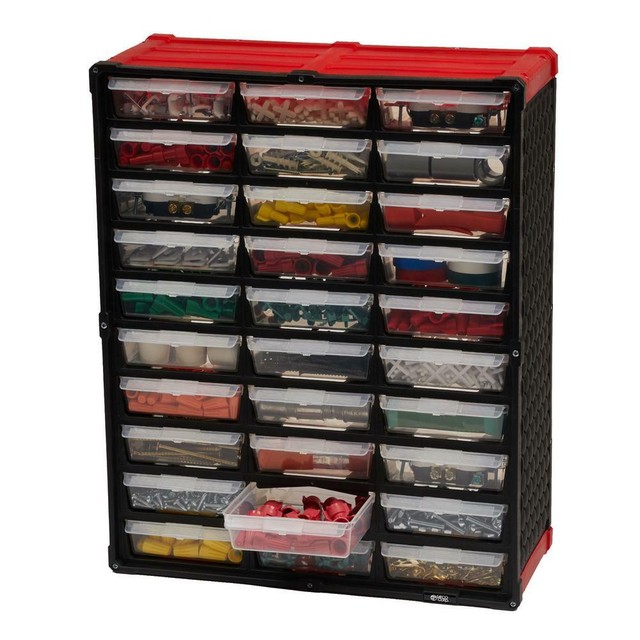 Small Plastic Parts Organizer Tool Storage Rack Bin Drawer Nuts
