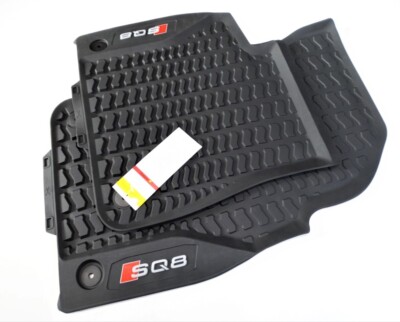 Original Audi SQ8 4M Gummimatten Gummifußmatten vorn schwarz 4M8061221A 041