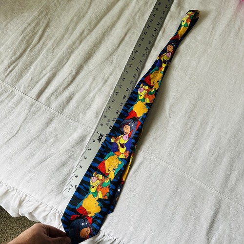 Vintage Disney Winnie the Pooh Tiger Eeyore Neck Tie - Picture 4 of 6