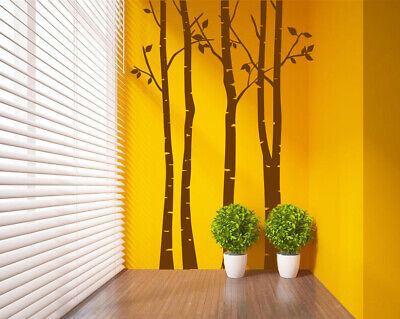 Birch Forest Tree Room Wall Stickers Wall Decal Vinyl Decor UK SH274 Birch Forest Tree Room Wall Stickers Wall Decal Vinyl Decor UK SH274
