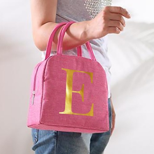Pink Insulated Lunch Bag Cool Bag Kid Lady Adult Women Food Storage Lunch Box UK - Picture 13 of 35