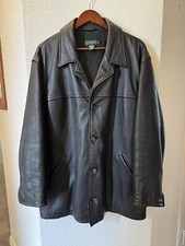 Vintage 1990  s J Crew Leather Jacket Wool Lined Mens Size Large EXCELLENT